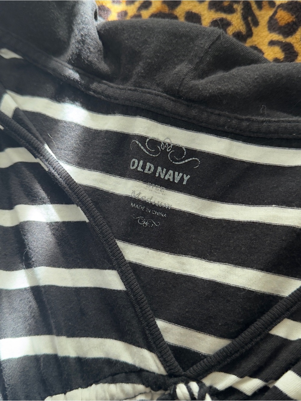 Y2KBlack & White Striped Hooded babydoll Dress - Picture 5 of 10